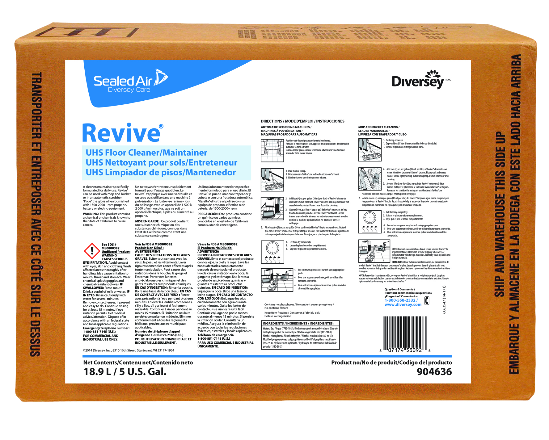 Revive® Cleaner/Maintainer Diversey